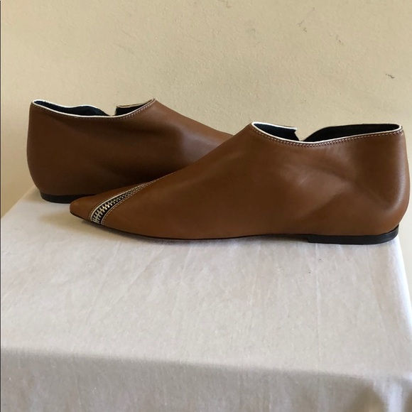 ❌SOLD❌ CELINE Zipped Low Boot Pointy Toe Flats - Picture 6 of 8